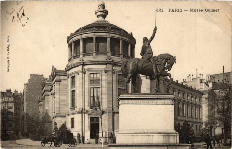 Carte postale ancienne Musée Guimet à Paris 16e