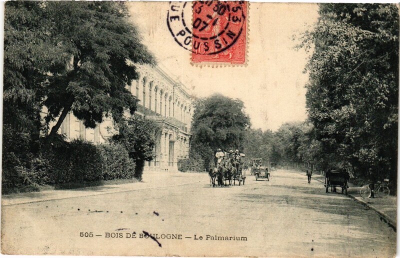 Carte postale ancienne Bois de Boulogne - Le Palmarium à Neuilly-sur-Seine