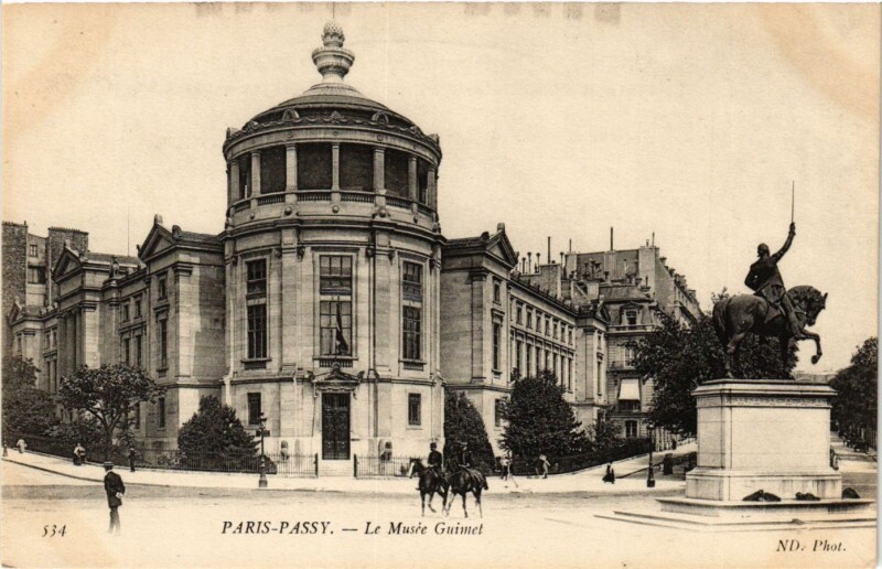 Carte postale ancienne Le Musée Guimet à Paris 16e