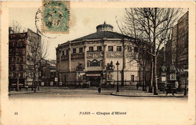 Carte postale ancienne Paris 11e Paris-Cirque d'Hiver à Paris 11e