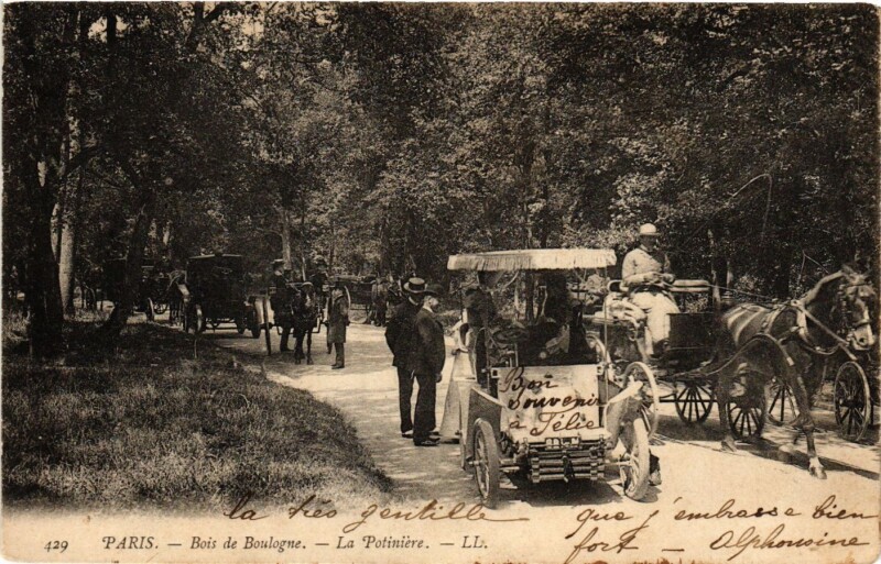 Carte postale ancienne Bois de Boulogne - La Potinière à Paris 16e