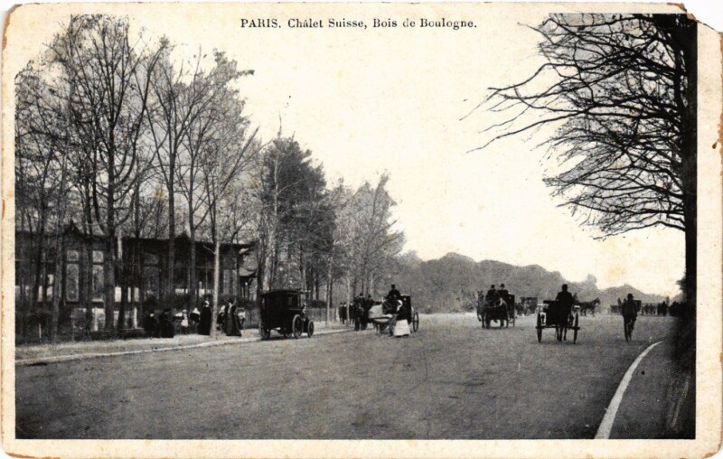 Carte postale ancienne Châlet Suisse - Bois de Boulogne à Paris 16e