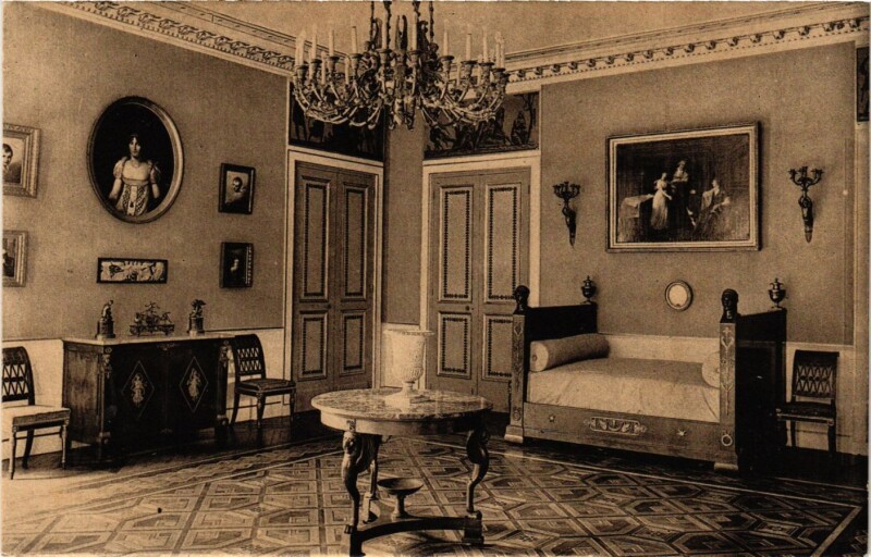 Carte postale ancienne Musée Marmottan - Chambre Premier Empire à Paris 16e