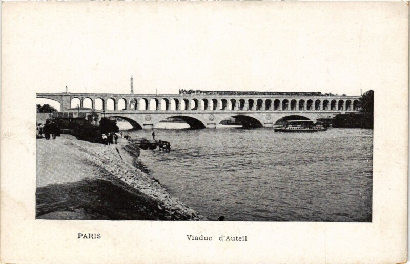Carte postale ancienne Viaduc d'Auteuil à Paris 16e