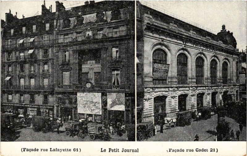 Carte postale ancienne Paris 9e Le Petit Journal à Paris 9e