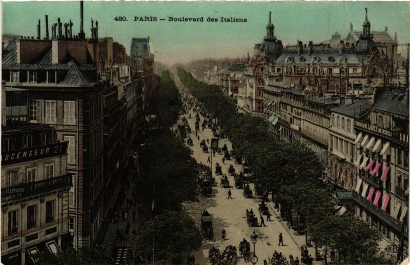 Carte postale ancienne Paris 9e - Square d'Anvers à Paris 9e