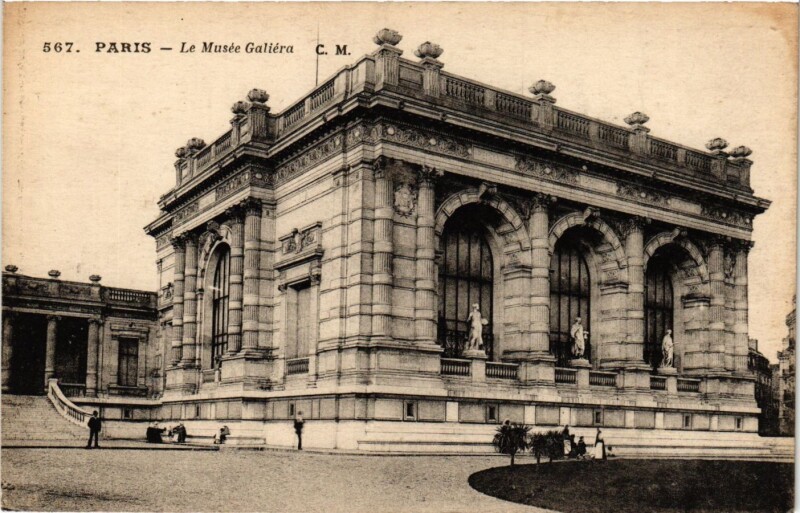 Carte postale ancienne Le Musée Galiéra à Paris 16e