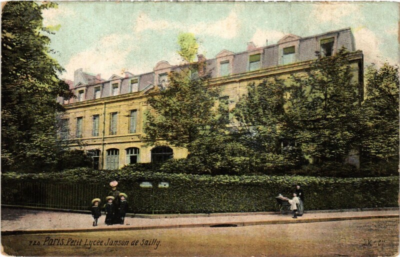 Carte postale ancienne Petit Lycée Janson de Sailly à Paris 16e