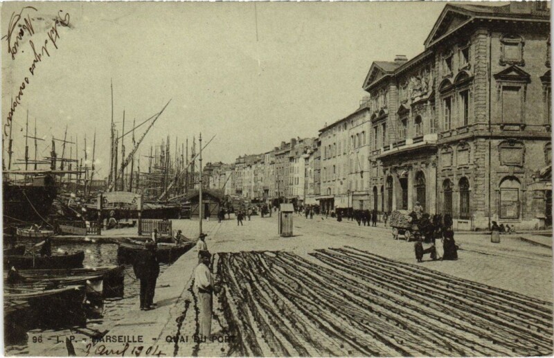 Carte postale ancienne Marseille Quai du Port à Marseille