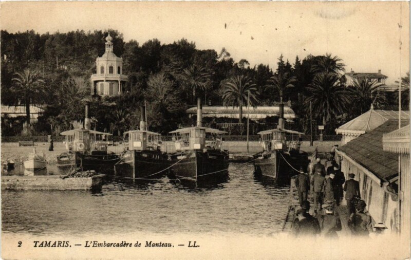Carte postale ancienne Toulon L'Embracadére de Manteau à Toulon