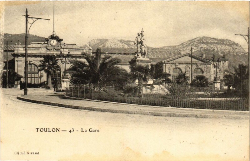 Carte postale ancienne Toulon La Gare à Toulon