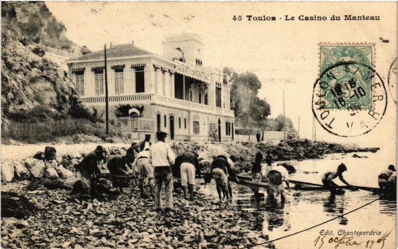 Carte postale ancienne Toulon Le Casino du Manteau à Toulon