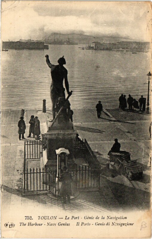 Carte postale ancienne Toulon Le Port-Génie de la Navigation à Toulon