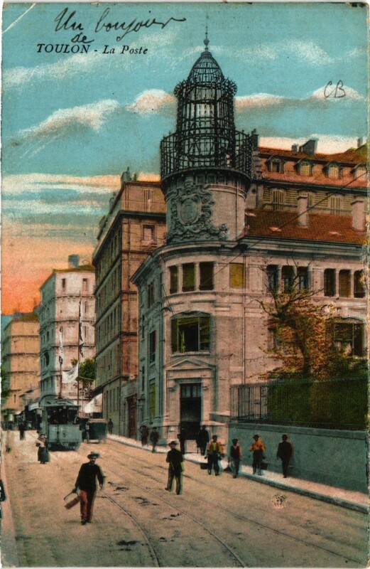 Carte postale ancienne Toulon La Poste à Toulon