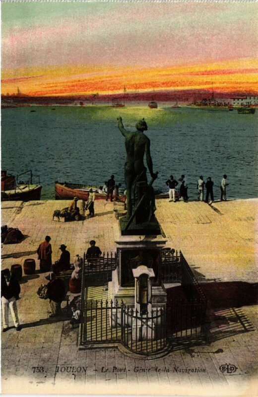 Carte postale ancienne Toulon Le Port-Génie de la Navigation à Toulon