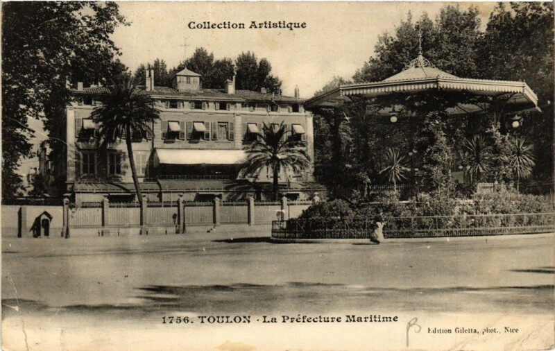 Carte postale ancienne Toulon La Préfecture Maritime à Toulon