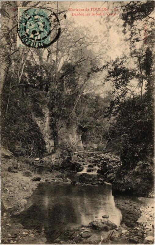 Carte postale ancienne Environs de Toulon Dardennes la Salle Verte à Toulon