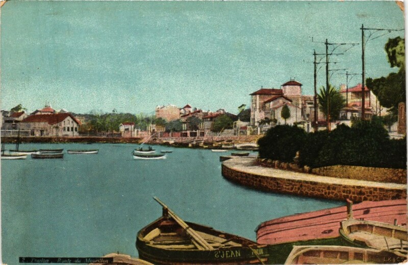 Carte postale ancienne Toulon Route du Mourillon à Toulon