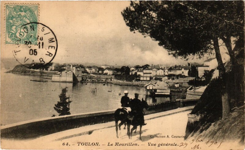 Carte postale ancienne Toulon Le Mourillon-Vue générale à Toulon