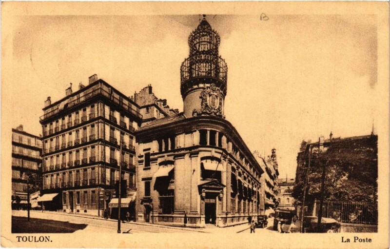 Carte postale ancienne Toulon La Poste à Toulon
