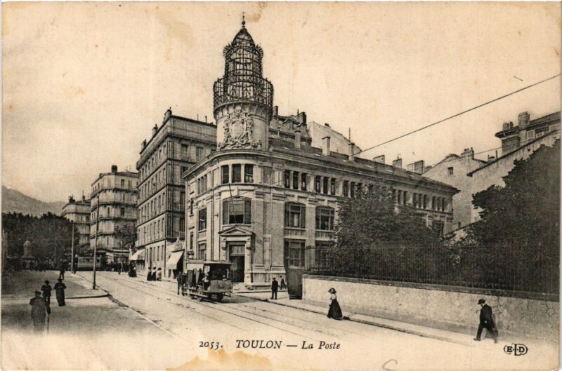 Carte postale ancienne Toulon La Poste à Toulon
