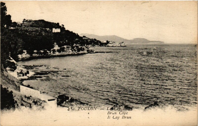 Carte postale ancienne Toulon Le Cap Brun à Toulon