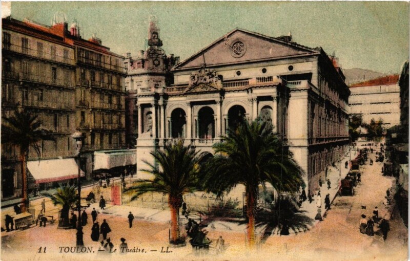 Carte postale ancienne Toulon Le Théatre à Toulon