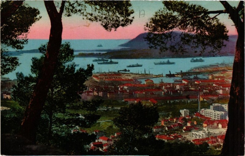 Carte postale ancienne Toulon Vue générale à Toulon