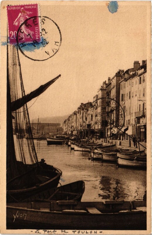 Carte postale ancienne Toulon - Le Port à Toulon