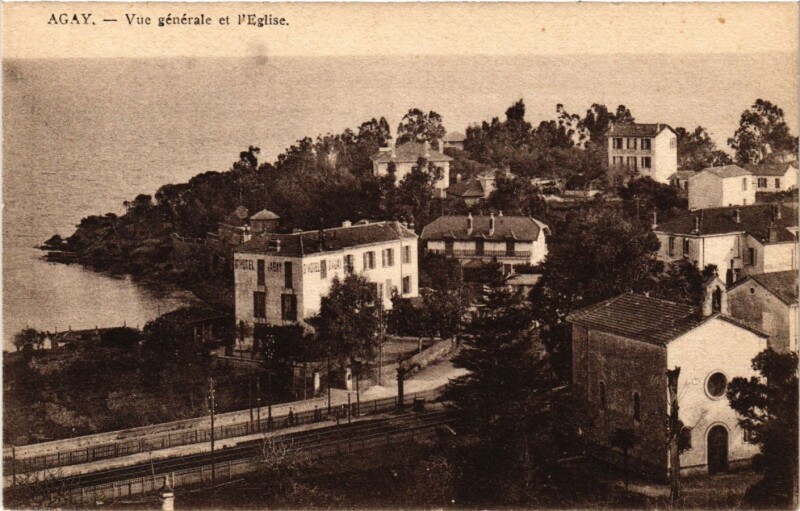 Carte postale ancienne Agay - Vue générale