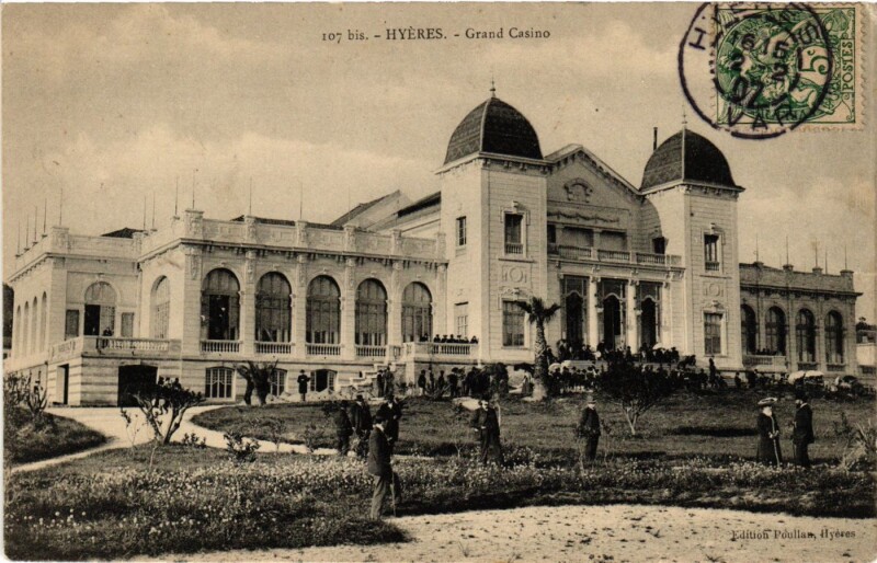 Carte postale ancienne Hyeres - Grand Casino à Hyères