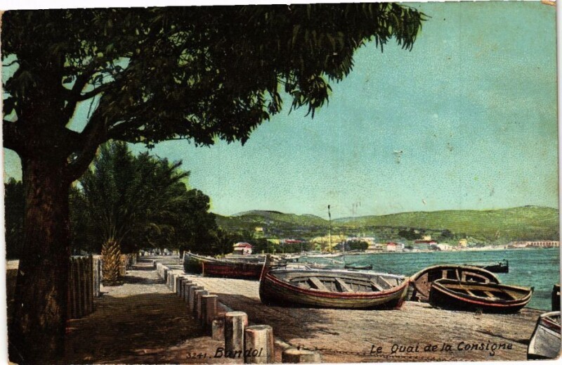 Carte postale ancienne Ed. Aqua 3241 Bandol Le Quai de la Consigne à Bandol