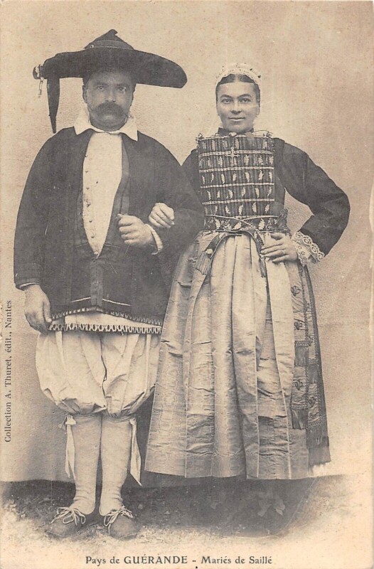 Carte postale ancienne Pays De Guerande - Maries De Saille