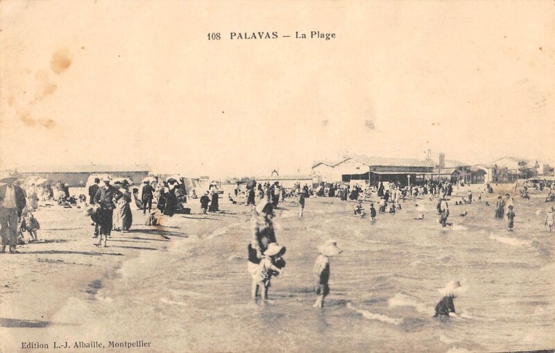Carte postale ancienne Palavas - La Plage