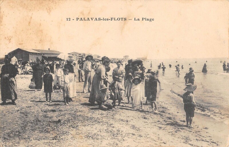 Carte postale ancienne Palavas Les Flots - La Plage à Palavas-les-Flots