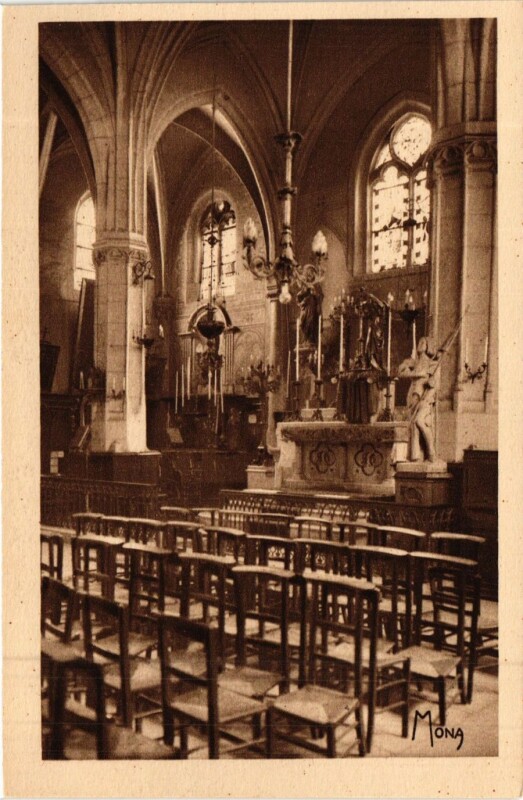 Carte postale ancienne L'Eglise Saint-Germain de Charonne à Paris 20e