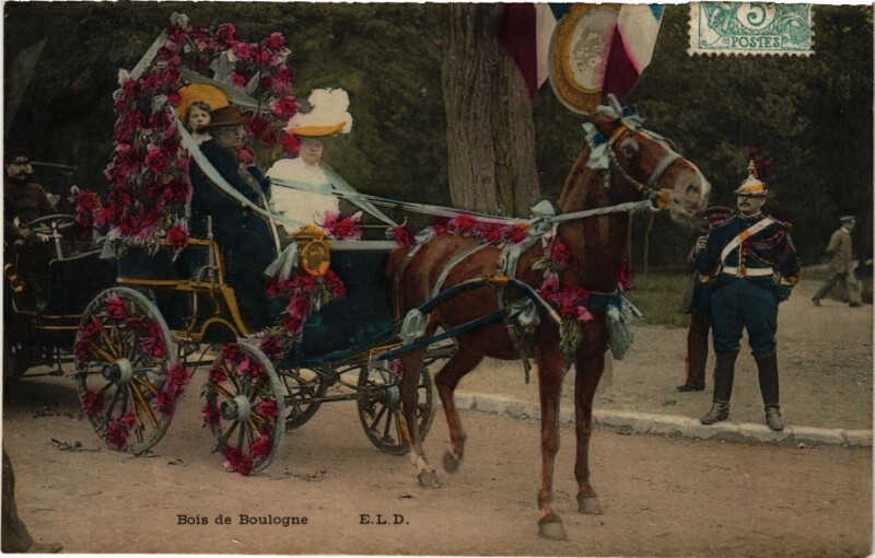 Carte postale ancienne Bois de Boulogne à Paris 16e
