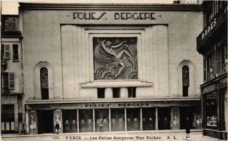 Carte postale ancienne Paris 9e - Les Polies Bergeres à Paris 9e