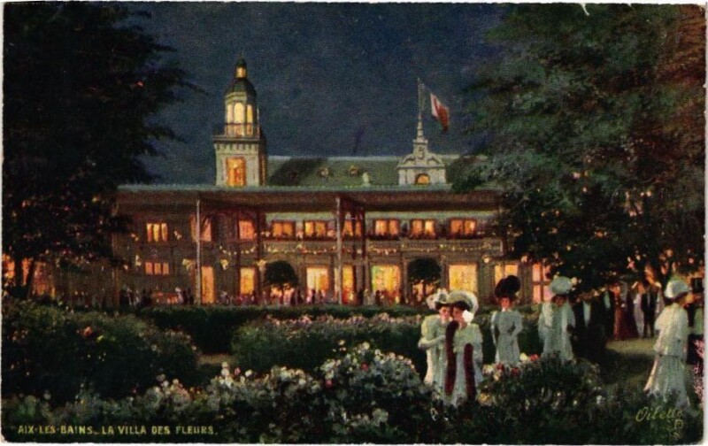 Carte postale ancienne Aix-les-Bains - La Villa des Fleurs à Aix-les-Bains