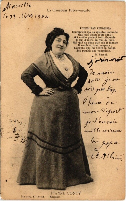 Carte postale ancienne Marseille - Jeanne Conty à Marseille