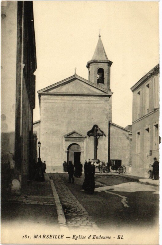 Carte postale ancienne Marseille - Eglise d'Endoume à Marseille