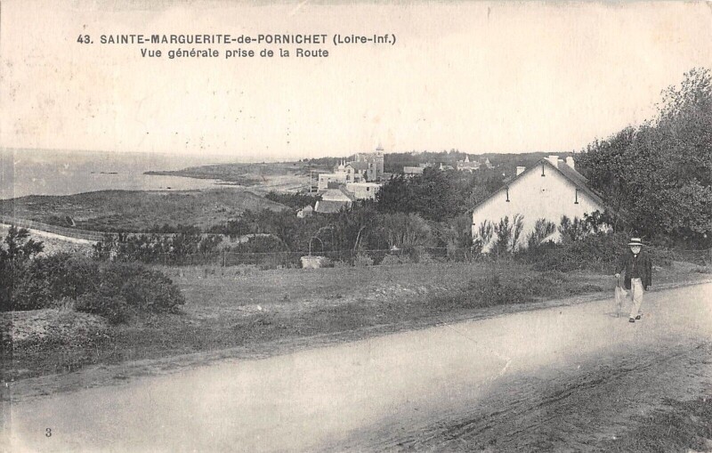Carte postale ancienne Sainte Marguerite De Pornichet - Vue Generale Prise De La Route à Pornic