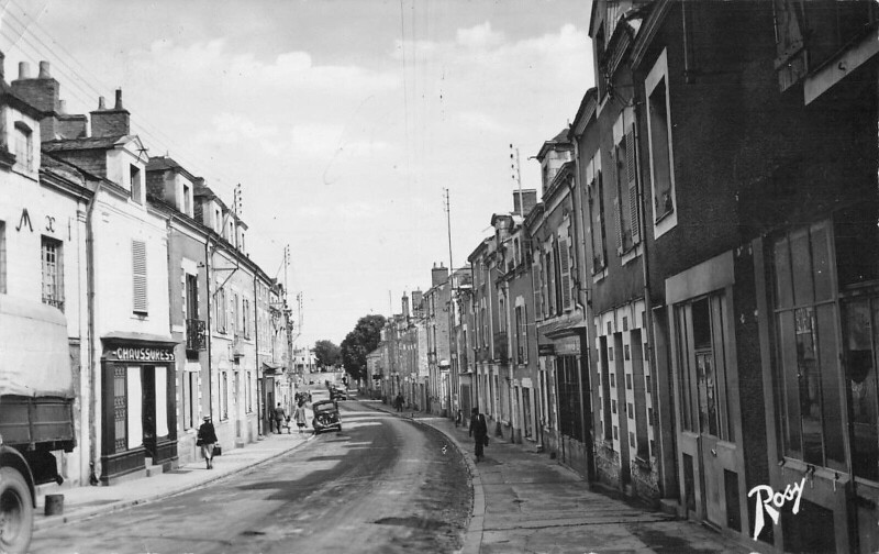 Carte postale ancienne Ancenis - Rue Georges Clemenceau
