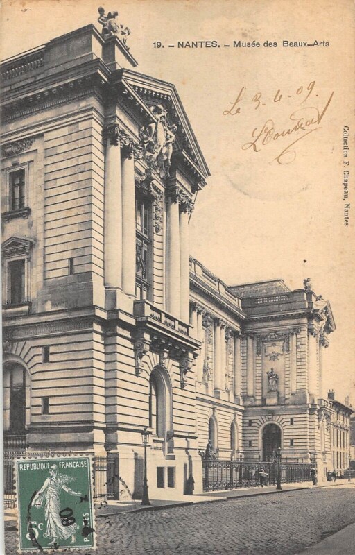 Carte postale ancienne Nantes - Musee Des Beaux Arts à Nantes