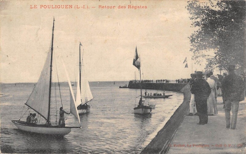 Carte postale ancienne Le Pouliguen - Retour Des Regates au Pouliguen