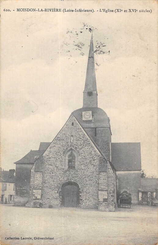 Carte postale ancienne Moisdon La Riviere - Eglise à Moisdon-la-Rivière