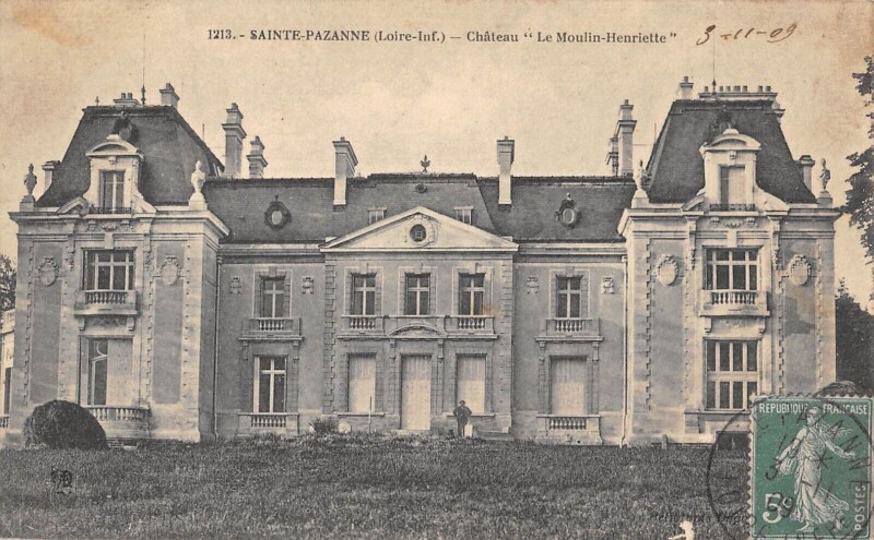Carte postale ancienne Sainte Pazanne - Chateau - Le Moulin Henriette à Sainte-Pazanne