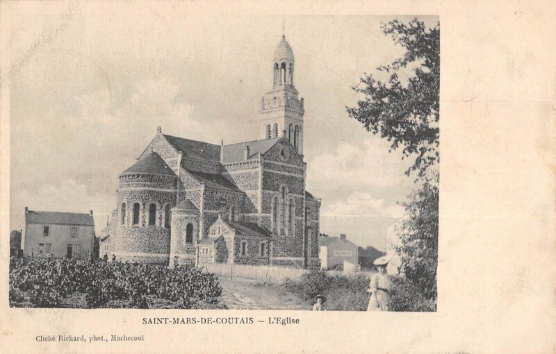 Carte postale ancienne Saint Mars En Coutais - Eglise