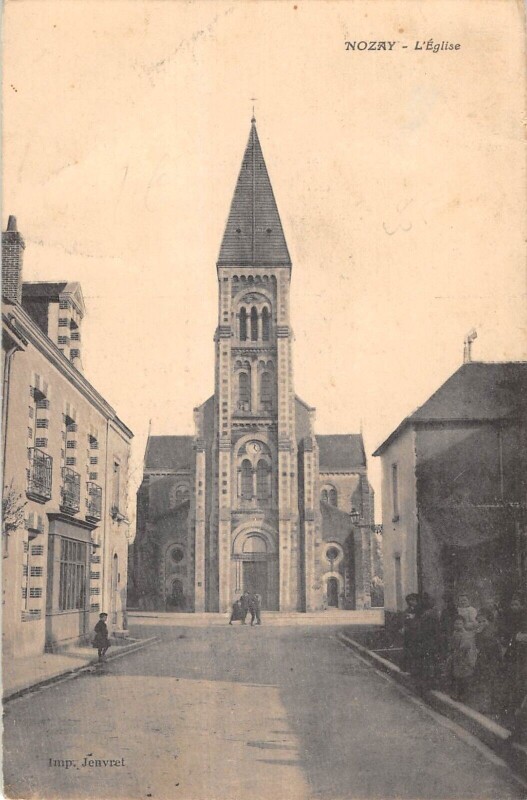 Carte postale ancienne Nozay - Eglise à Nozay