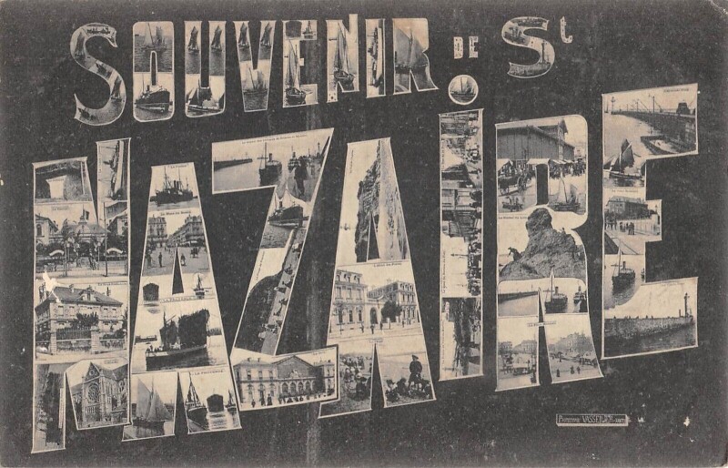 Carte postale ancienne Souvenir De Saint Nazaire à Saint-Nazaire
